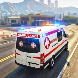 Icono de Ambulancia de emergencia 3D
